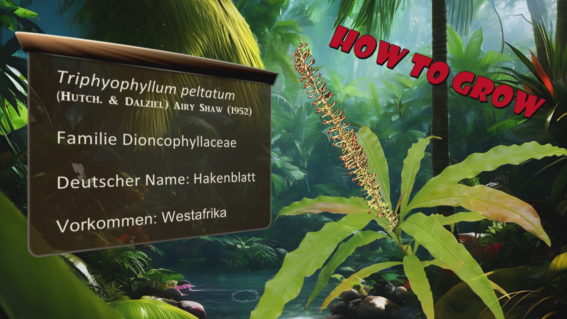 How to Grow Triphyophyllum